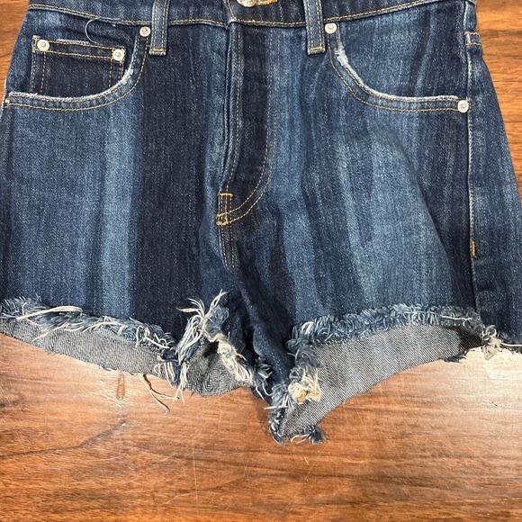 Derek Lam Denim Shorts‎ Women 24 Blue Jean Drew Cut Off Medium Wash - Picture 4 of 11